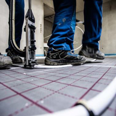 Fussbodenheizung Montage