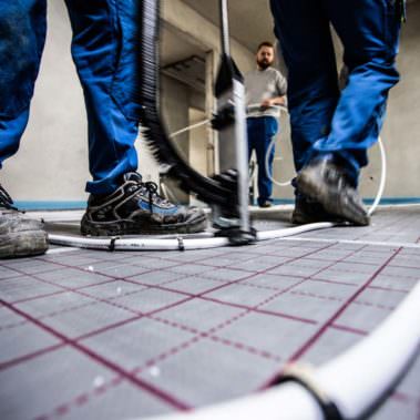 Fussbodenheizung Montage