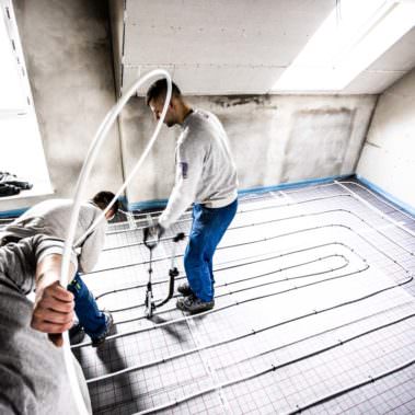 Fussbodenheizung Montage