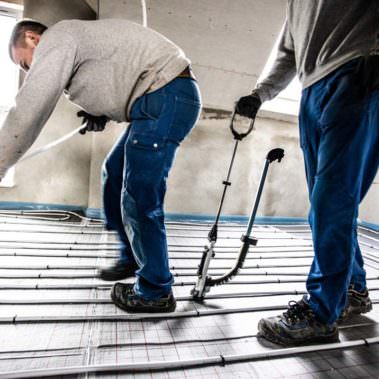 Fussbodenheizung Montage