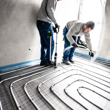 Fussbodenheizung Montage