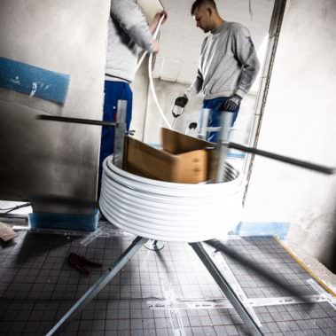 Fussbodenheizung Montage