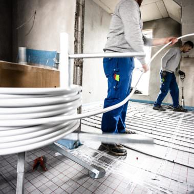 Fussbodenheizung Montage